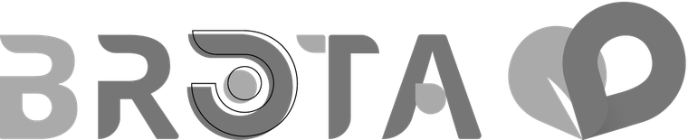 Logo Brota - Horizontal cinza