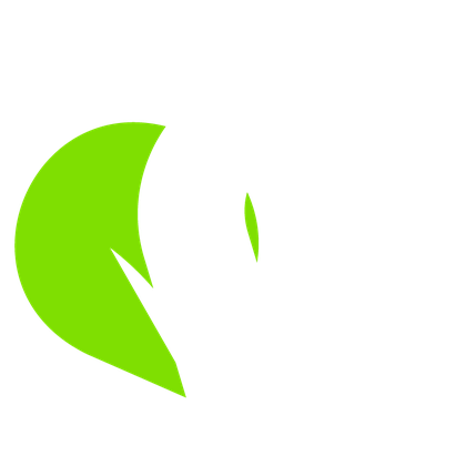 Símbolo verde e branco